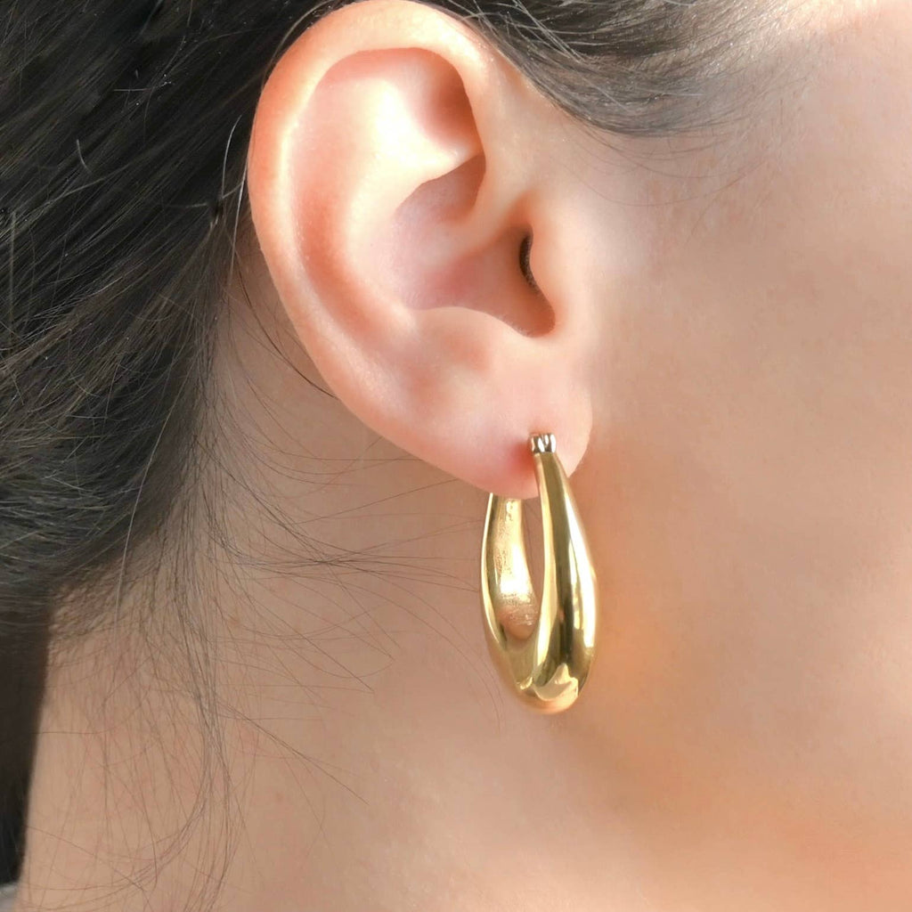 Teardrop Hoops