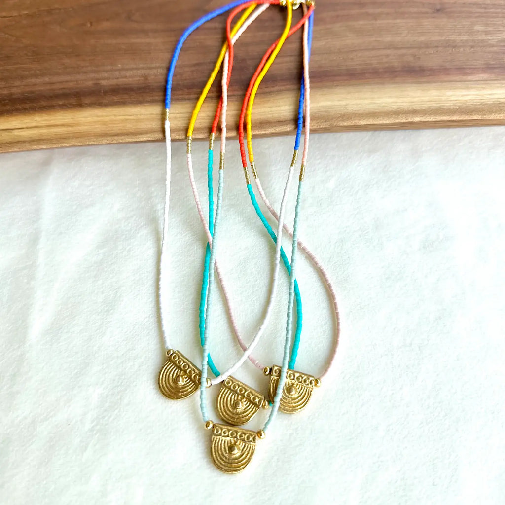 Mallorca Beaded Pendant | 4 Colour Options