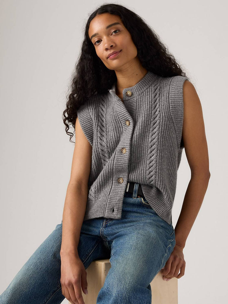 Ines Cable Sweater Vest