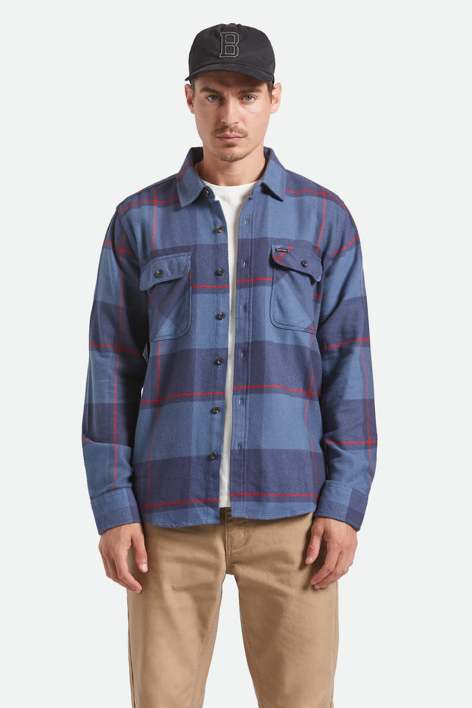 Bowery Flannel | Bering Sea/Mood Indigo