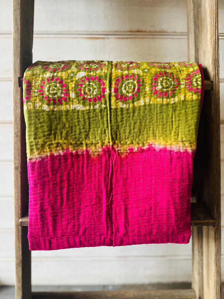 Kantha Baby Blanket